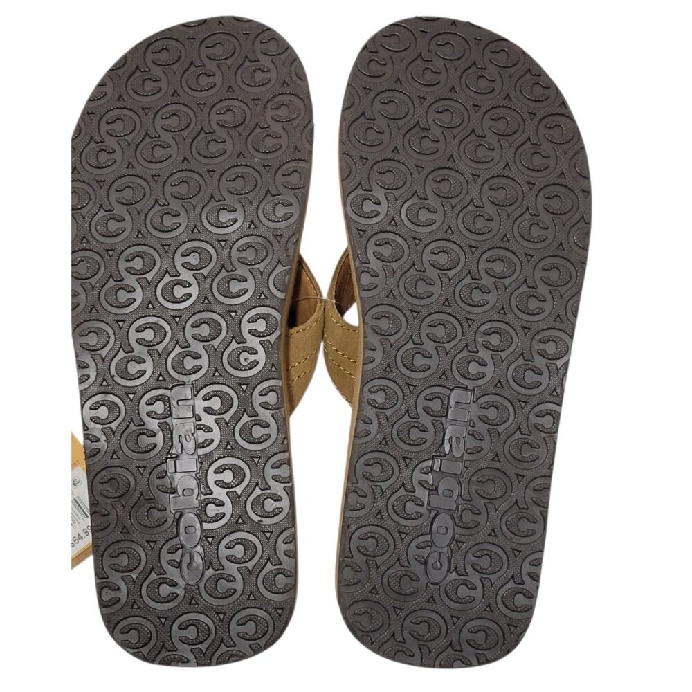 Cobian Lazo Flip Flop Sandals Men Size 11 CAMPO DEL SOL Tan Leather Arch Support - Picture 11 of 16